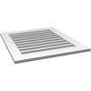 Ekena Millwork Vertical Surface Mount PVC Gable Vent: Functional, w/ 3-1/2"W x 1"P Standard Frame, 28"W x 32"H GVPVE28X3201SF